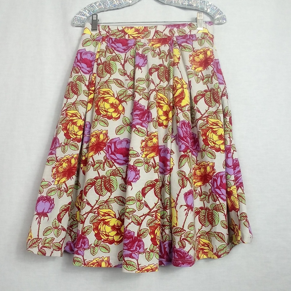 EC LuLaRoe Medium Madison Unicorn Vintage Rose